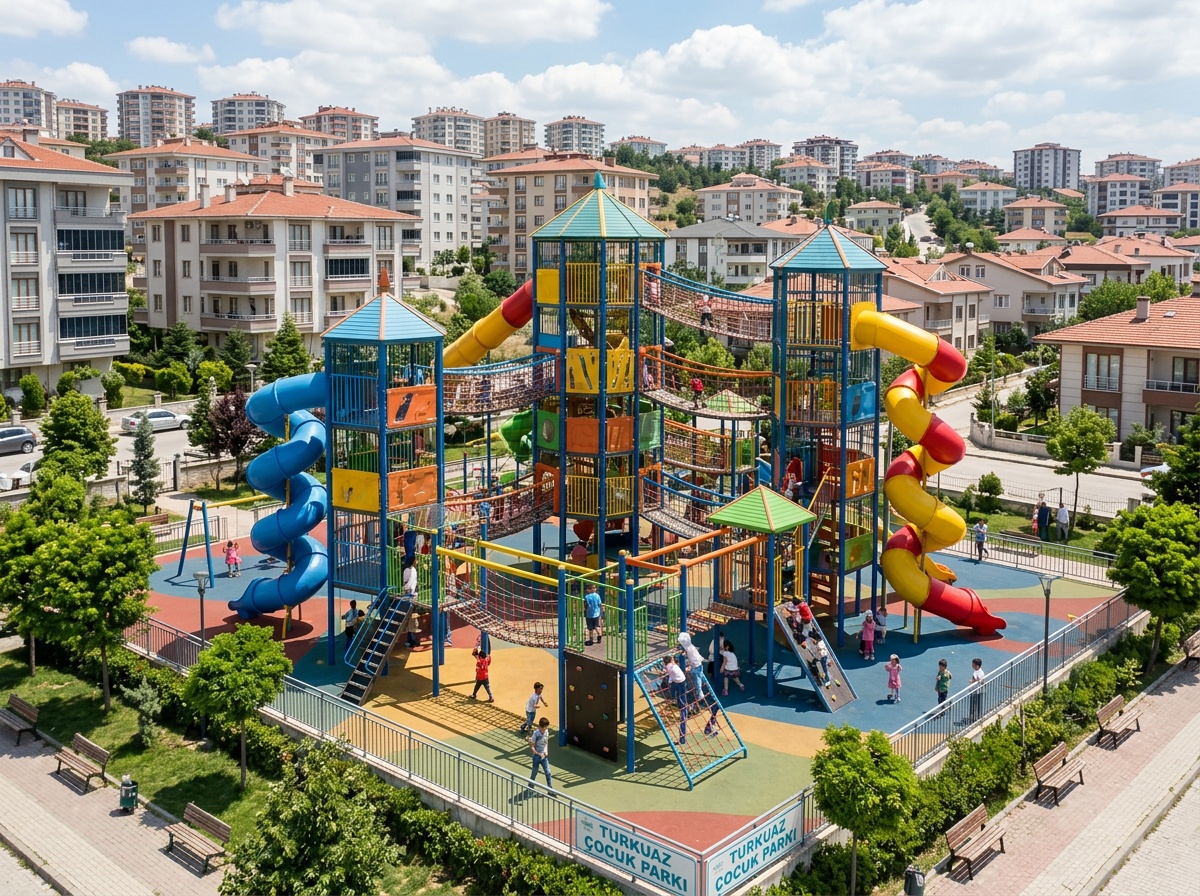 Large commercial playground complex